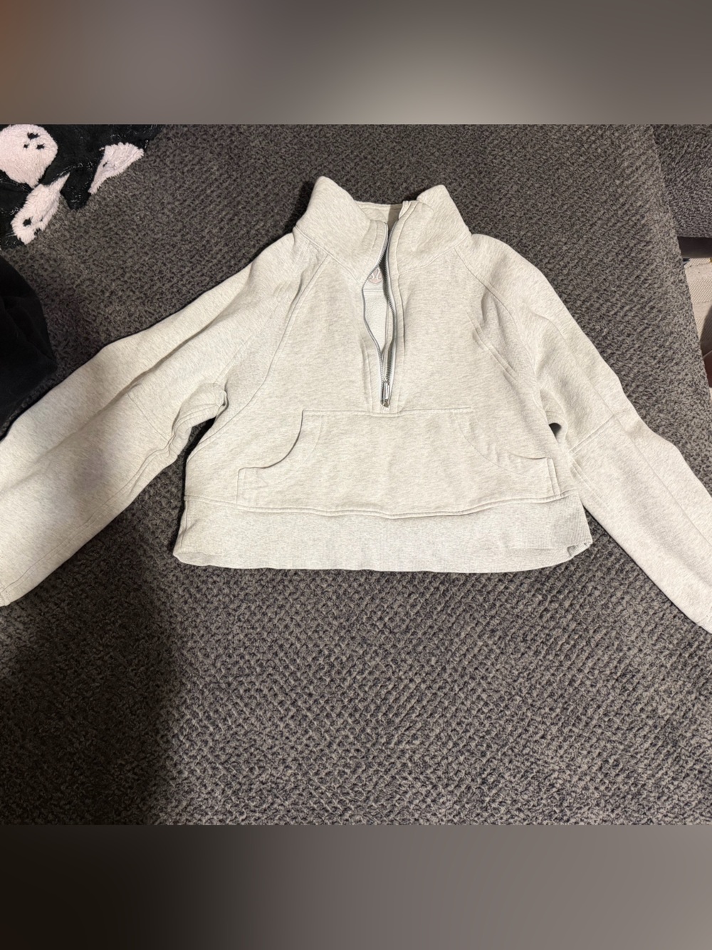 Lululemon cropped scuba quarter zip
